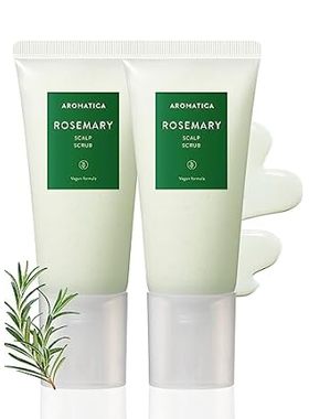 AROMATICA Rosemary Scalp Scrub (2 Pack) 5.82oz / 165g， Gi