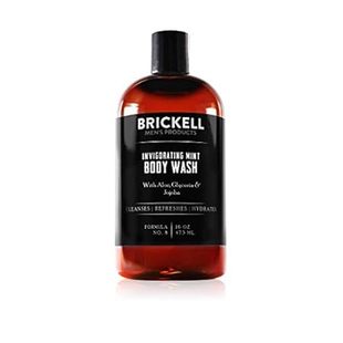 Brickell Men's Invigorating Mint Body Wash for Men, Natur