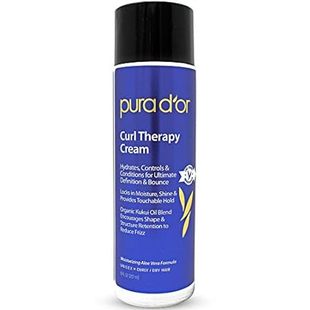 PURA D'OR Curl Therapy Leave-In Styling Cream (8oz) For C