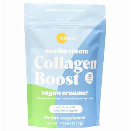 GOLDE Vanilla Cream Collagen Boost Vegan Creamer | Plant