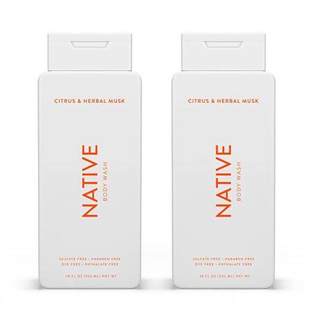 Native Body Wash Contains Naturally Derived Ingredients |