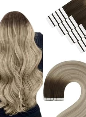 [New] YoungSee Tape in Human Hair Extensions Balayage Dar