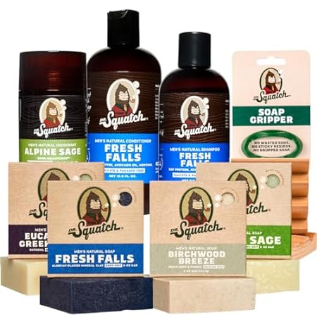 Dr. Squatch Men’s Natural Bar Soap - Fresh Full Routine -