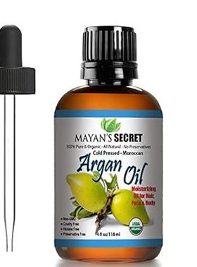 Mayan's Secret - 4oz Organic Argan Oil For Hair Growth， S