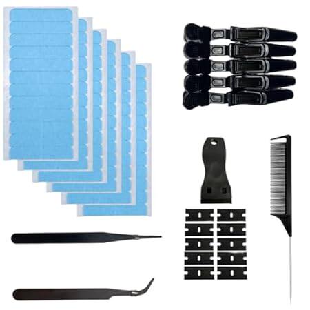 120 Pieces Hair Extension Tabs Double Sided Replacement E