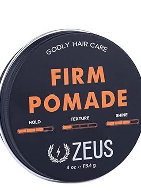 ZEUS Firm Hold Pomade， Water Based Firm Hold Hair Styling