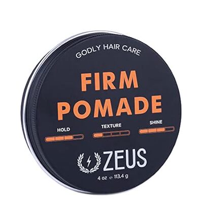ZEUS Firm Hold Pomade， Water Based Firm Hold Hair Styling