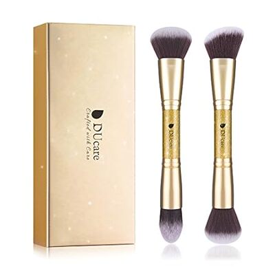 DUcare Makeup Brushes Duo End Foundation Powder Buffer an