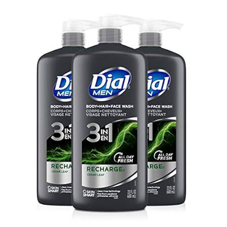 Dial Men 3in1 Body， Hair and Face Wash， Recharge， 69 fl o