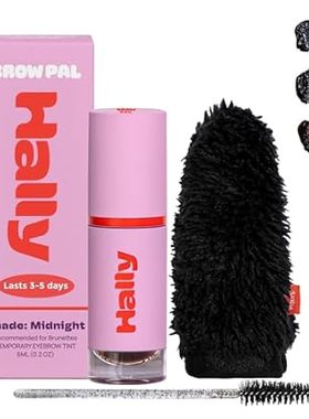 HALLY Brow Pal | Midnight for Brunettes | Temporary Eyebr