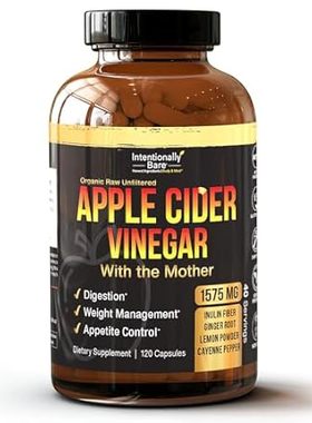Intentionally Bare Organic Apple Cider Vinegar Capsules w