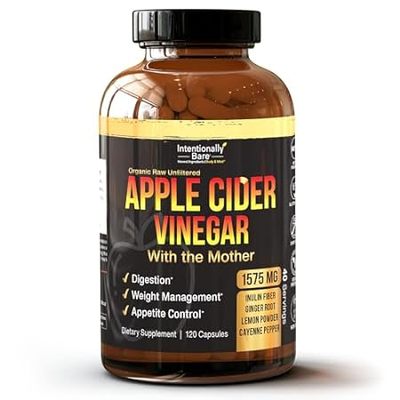 Intentionally Bare Organic Apple Cider Vinegar Capsules w