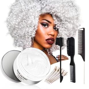 Temporary Hair Color Wax 7.06 Oz， Included 2 Hair Dye Col