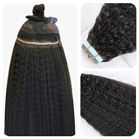 SUYYA Kinky Straight Tape in Extensions Natural Black Tap