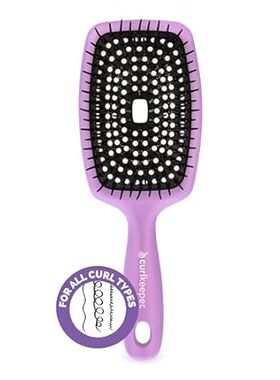 Curl Keeper Flexy Hair Brush， Purple - Detangling Hair Br