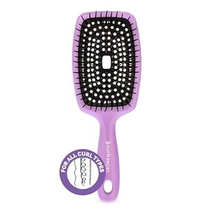 Hair Flexy Brush Purple Curl Detangling Keeper