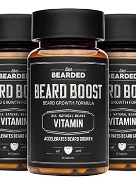 Live Bearded: Beard Boost - Beard Hair Growth Multivitami