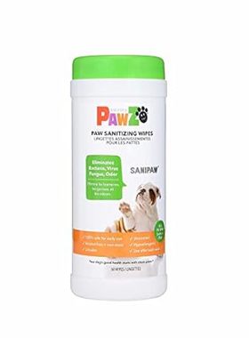 Protex PawZ SaniPaw Odor Eliminating Dog Paw Wipes (120 W