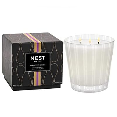 NEST Fragrances NEST03MA003 3-Wick Candle- Moroccan Amber