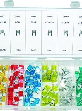 Swordfish 51020-120pc ATM Mini Blade Fuse Assortment
