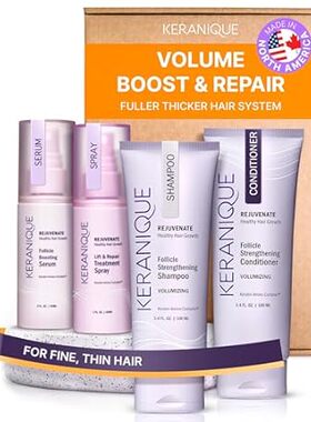 Keranique Volumizing Hair Products Set for Thinning Hair
