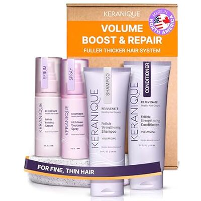 Keranique Volumizing Hair Products Set for Thinning Hair