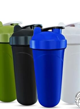 [4 Pack] 28 oz Shaker Bottle | Protein Shaker Bottle 4-Pa