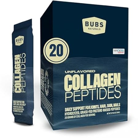 BUBS Naturals Unflavored Collagen Peptides Powder - Best
