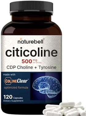 NatureBell Citicoline Supplements， CDP Choline， Citicolin