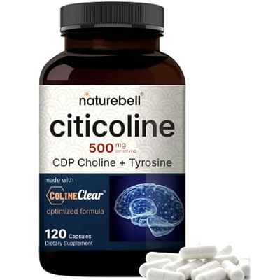 NatureBell Citicoline Supplements， CDP Choline， Citicolin