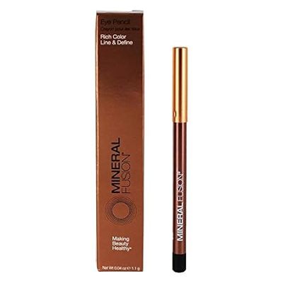 Mineral Fusion Eye Pencil， Black Eyeliner with Soothing C