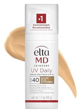 EltaMD UV Daily SPF 40 Tinted Face Sunscreen Moisturizer，