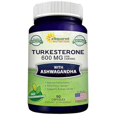 aSquared Nutrition Turkesterone 600mg with Ashwagandha Su