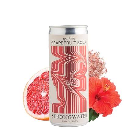 Strongwater Sparkling Grapefruit Soda - 12 Pack Cans (8.4