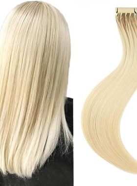6D 2nd Generation Hair Extensions， Real Human Hair Platin