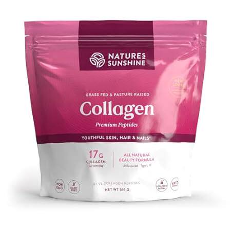 Nature's Sunshine Collagen Powder Type I and III Grass Fe