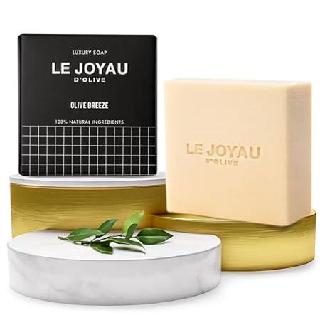 LE JOYAU D’OLIVE Luxury Handmade Soap， 100% Natural Fragr