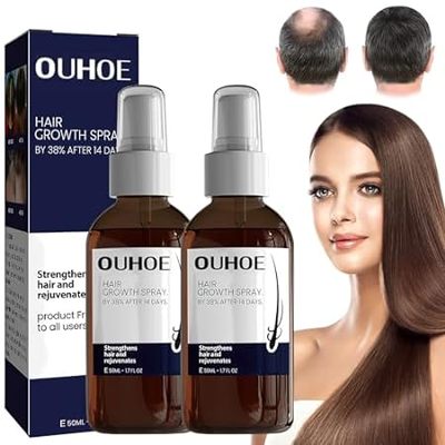 OUHOE Hair Growth Spray， Hair Serum For Hair Growth， Hair