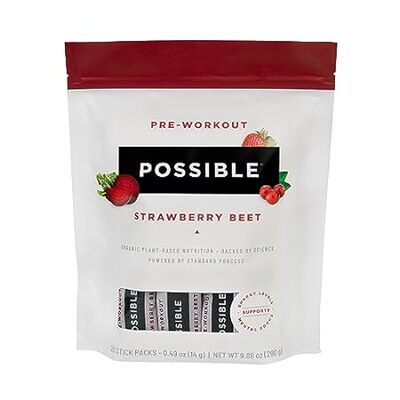 Possible Beet Pre-Workout - Strawberry Beet Flavor - Indi
