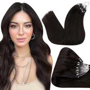 Hetto Micro Link Hair Extensions Human Hair Brown Micro L