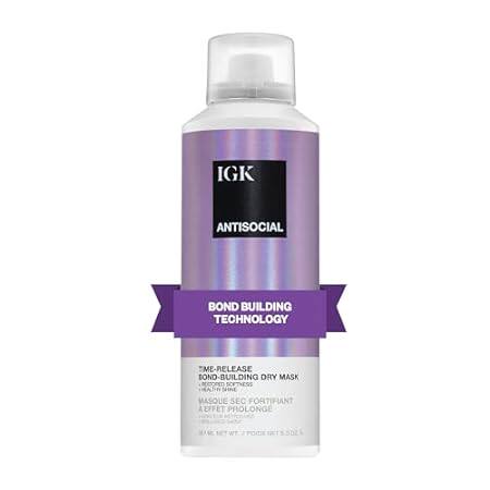 IGK ANTISOCIAL Bond-Building Dry Hair Mask | Repair + Sof