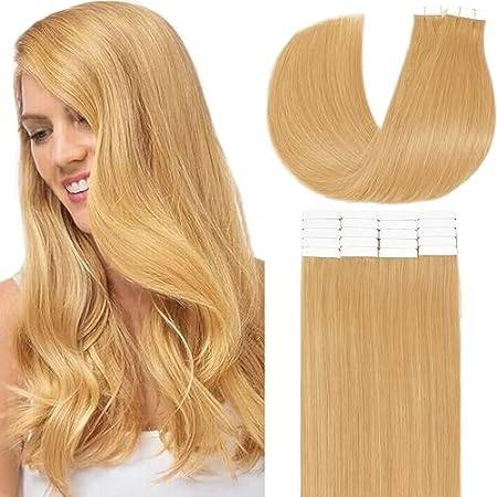 Loxxy Tape in Hair Extensions Human Hair Seamless Skin We