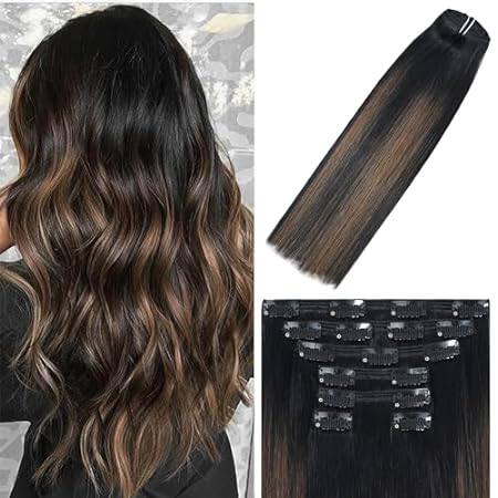 WindTouch Clip in Hair Extensions Real Human Hair 16inch