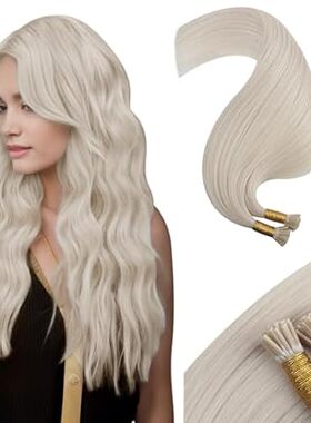 Moresoo Itip Human Hair Extensions White Blonde I Tip Hai