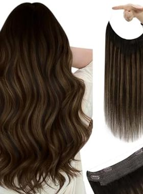 YoungSee Wire Human Hair Extensions Balayage Straight Rea