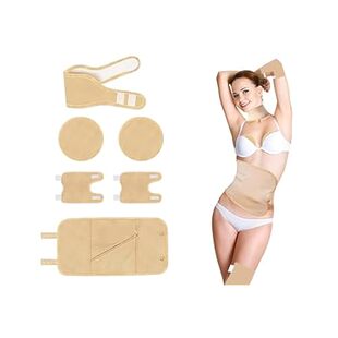 Castor Oil Pack Wrap (6 PCS)， Reusable Cotton Compress Pa