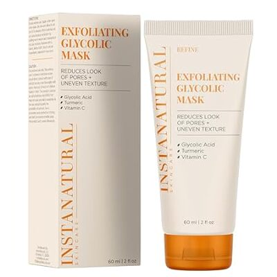 InstaNatural Exfoliating Glycolic Acid Face Mask for Wome