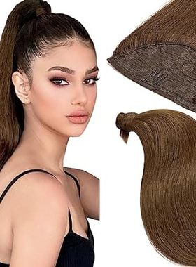 Loxxy Human Hair Ponytail Wrap Around Ponytail Extension