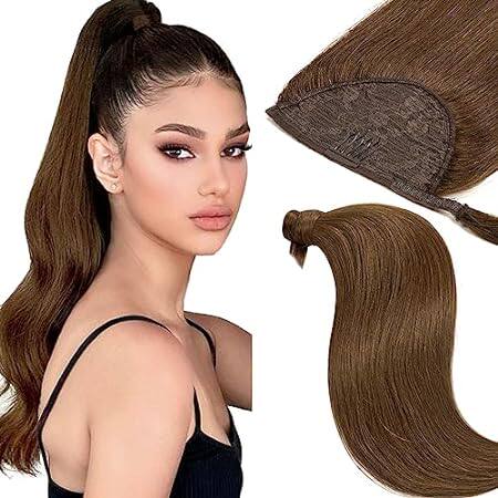 Loxxy Human Hair Ponytail Wrap Around Ponytail Extension