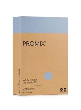 Promix Whey Isolate Protein Puffs， Unflavored - Crunchy &